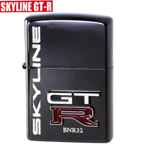 ZIPPO 日産　NISSAN SKYLINE GT-R エンブレムBK　ZIPPO　ジッポーライター｜raipara