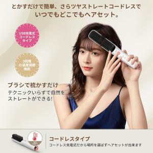 ストレートブラシ ヘアアイロン ヒートブラシ ...の詳細画像1