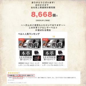 全品送料無料 期間限定 SALE ベルト メン...の詳細画像2