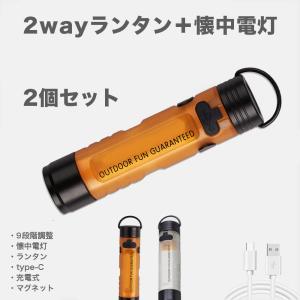 全品送料無料 tsa 二個セット 2WAY LEDマイクロライト コンパクト フラッシュライト ミニライト ランタン 懐中電灯 充電式 #OD133s M便