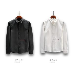 全品送料無料 ストレッチ 長袖シャツ 裏起毛 ...の詳細画像1
