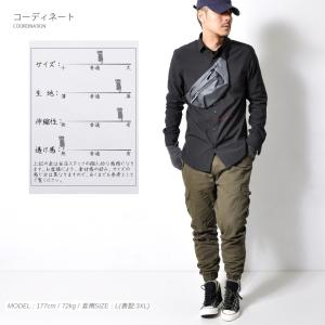 全品送料無料 ストレッチ 長袖シャツ 裏起毛 ...の詳細画像5
