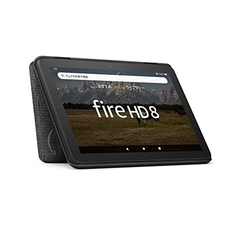 【Fire HD 8・Fire HD 8 Plus 第12世代用】Amazon純正 カバー (ブラッ...