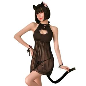 【BI-10115】猫コスプレ ランジェリー ベビードール キャット セクシー コスプレ キャット コスチューム 衣装 コスプレ かわいい