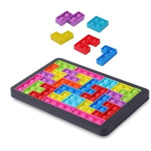 テトリス パズル プッシュポップ ストレス解消グッズ