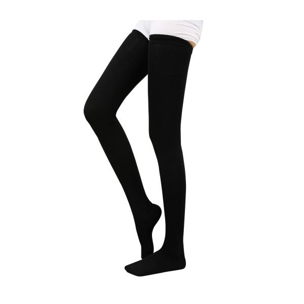 超ロング オーバーニーソックス 太もも以上 コットン 柔らか ニーハイ 美脚 着圧 ストッキング ロ...