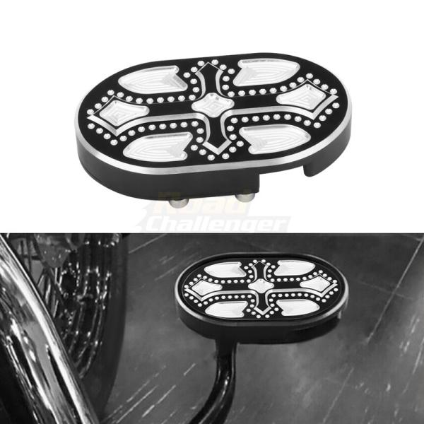 バイク フットペグ フットボード フロアボード ステップ Cnc ブレーキ ペダル パッド ハーレー...