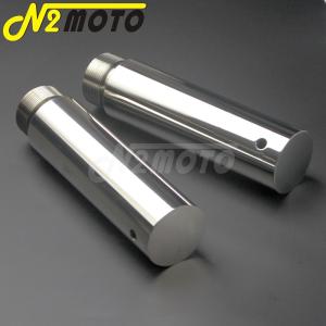 1ペアクロームバイク40ミリメートルフォークチ...の詳細画像2