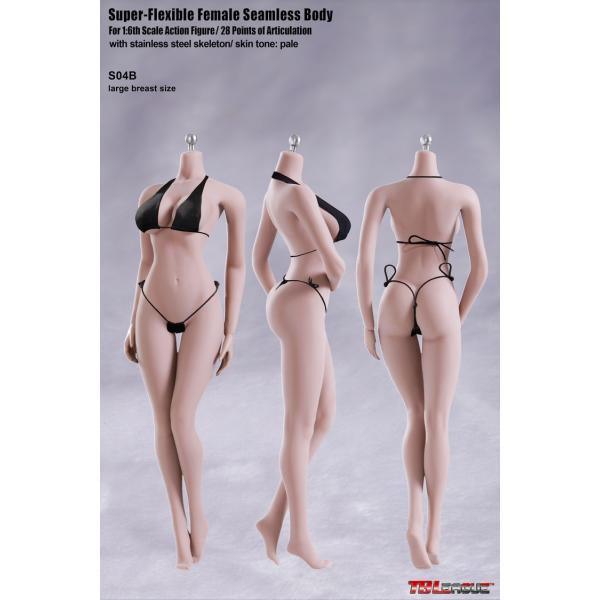 TBLeague 1/6スケール 超柔軟性 シームレス 女性素体 S04B 最新豊満タイプ ペールシ...