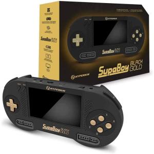 ハイパーキン スーパボーイ スーパーファミコン ポータブル互換機　ブラック ゴールド スペシャルエディションHYPERKIN SUPABOY Black Gold Special Edition｜rakudamart