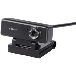 [新品]ELECOM エレコム 高画質HD対応200万画素Webカメラ ブラック UCAM-C520FEBK[お取寄せ]｜rakuden