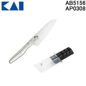 関孫六 貝印 KAI べにふじ 三徳包丁 ペティナイフ 2本セット