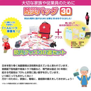 防災バッグ 30点 防災士監修 一次避難用 災...の詳細画像1