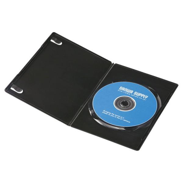 サンワサプライ DVD-TU1-10BKN スリムDVDトールケース(1枚収納・10枚セット・ブラッ...