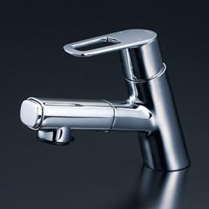 【未使用品】シングルシャワー付き混合水栓　KVK FSL210DEFT KVK FSL150DEFT KVK シングルシャワー付混合栓（eレバー） : 住