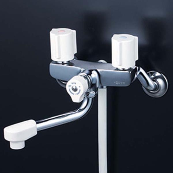 KVK KF100G3NR2 一時止水付2ハンドルシャワー(240mmパイプ付)(代引不可)