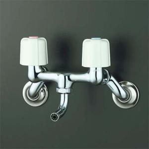 KVK 【KF100N2】 《KJK》 2ハンドル混合 バス水栓 壁 一時止水付 2