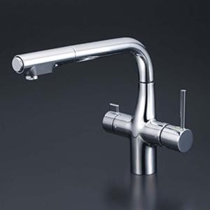 KVK KM6121EC KVK ビルトイン浄水器専用L形シングルレバー式シャワー