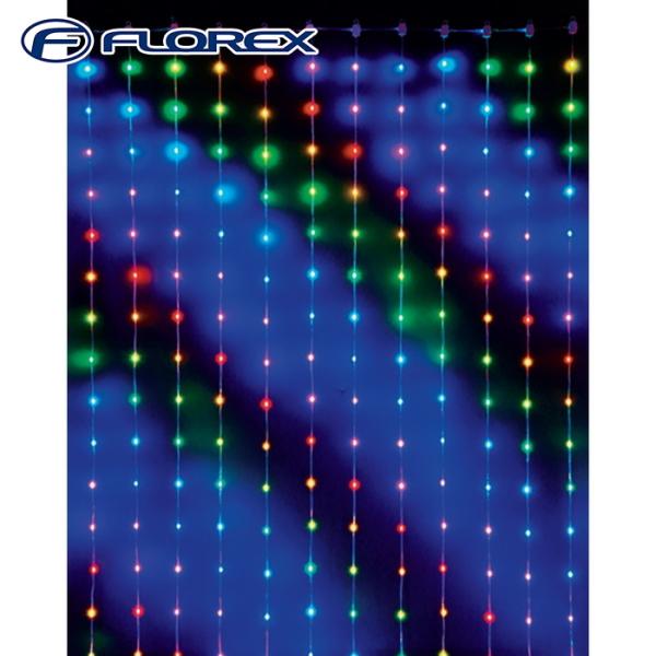 フローレックス KT-3668 スマートLEDカーテン (壁掛け) イルミネーション クリスマス X...