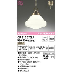 ODELIC（オーデリック） LEDペンダントライト 高演色 非調光 白熱灯60W