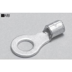 ニチフ 銅線用 裸圧着端子 丸形 R形 R2-4 (100個入)