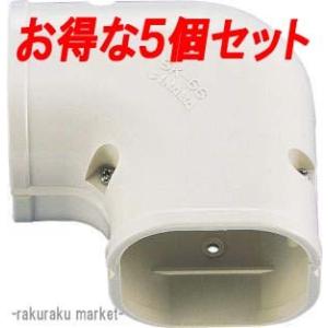 因幡電工 スリムダクトSD スリムコーナー平面90°SK-66-K ブラック : 住