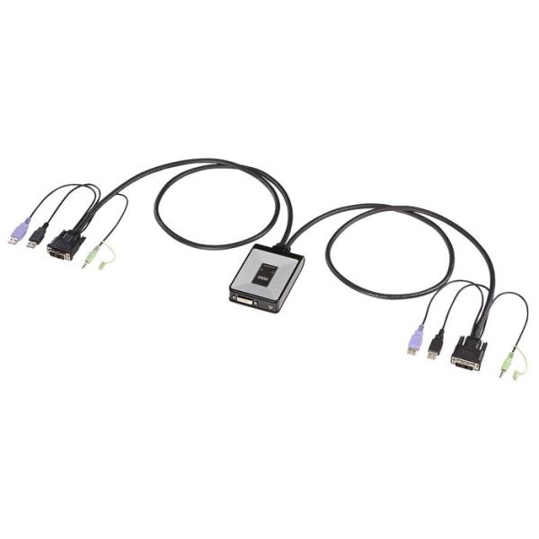 サンワサプライ SW-KVM2DUN パソコン自動切替器(2:1)