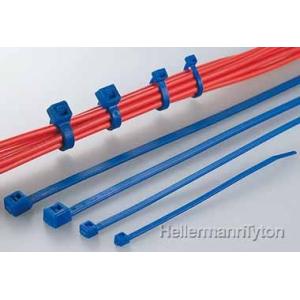 ヘラマンタイトン T50R-TZ 結束バンド インシュロックタイ MSタイ ふっ素樹脂 青色 (10...