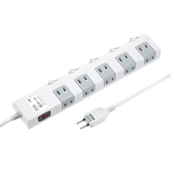 サンワサプライ TAP-SP2110SW-3 節電タップ