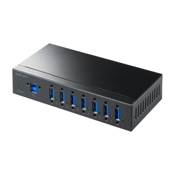 サンワサプライ USB-3HFA07 産業用USB 5Gbpsハブ(7ポート) SANWASUPPL...