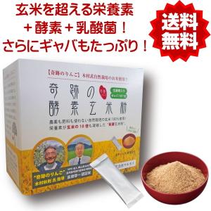 奇跡の酵素玄米粉（奇跡のリンゴ 木村式自然栽培米使用） 120g（4g×30本）｜楽縁マーケット Yahoo!店