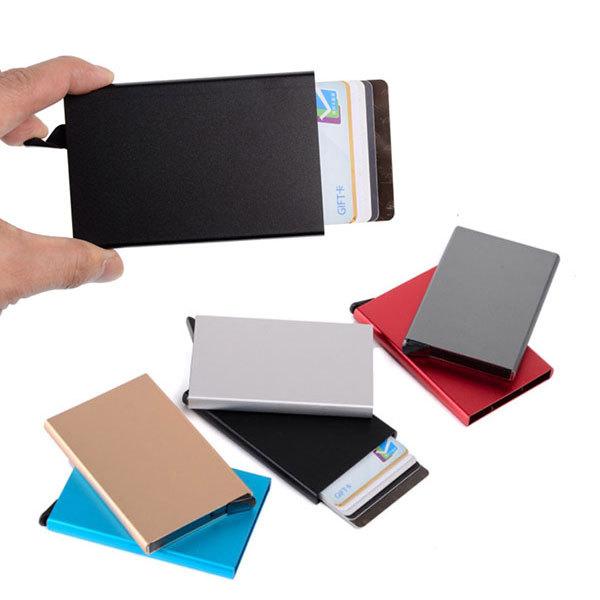 カードケース 磁気防止 クレジット スキミング防止 アルミ スライド式 カード入れ ポイント消化 送...