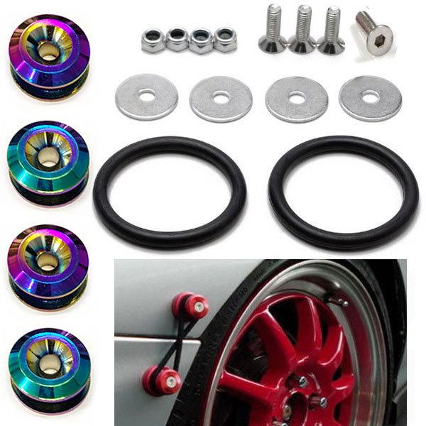 クイックリリース ファスナー エアロ バンパー jdm usdm M6 ボルト 同色 4個set 車...