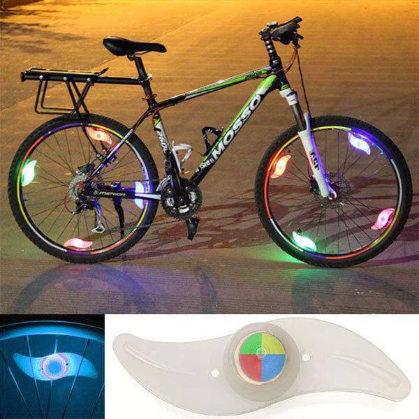 自転車ライト ホイールライト LEDライト 風車型 柳形状 LED ライト アクセサリー アウトドア...