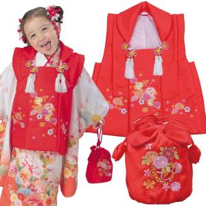 R・K 3歳 被布コート・巾着セット 黄色 七五三 7歳 こども kids 着物