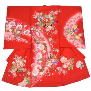七五三 髪飾り 梅の花 ピンク・白 ビラ＆藤下がり付き 3歳 7歳 こども