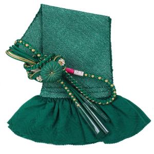 振袖用 帯締め帯揚げセット 緑 帯締め 帯揚げ 帯締 帯揚 総絞り 成人式｜楽市きもの館