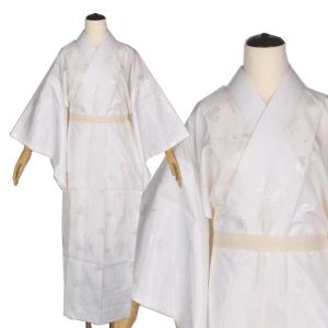 TORAY（東レ） 爽竹 洗える 長襦袢 反物 広幅 長尺 白地 縦絽 横絽 夏