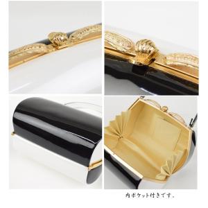 草履バッグセット 無地 オセロ 白/黒 結婚式...の詳細画像5