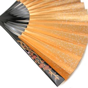 輪島塗 螺鈿 礼装用 蒔絵扇子 桐 末広 留袖用 黒留袖 結婚式