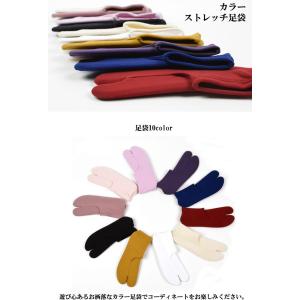 4点までメール便OK 足袋 カラー ストレッチ...の詳細画像1