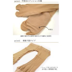 2点までメール便OK 福助 足袋用タイツ クリ...の詳細画像3