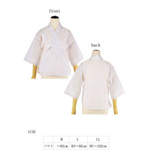 1点までメール便OK バチ衿 レース 半襦袢 ...の詳細画像3