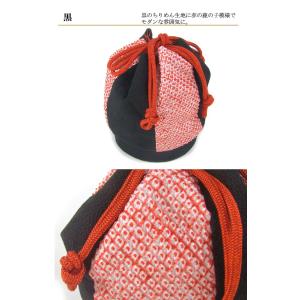 ちりめん鹿の子巾着 利休バッグ 振袖用 成人式...の詳細画像5