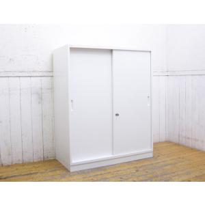 コクヨ・引き違い書庫・H111cmW90cm・D45cm・鍵付・WMH-H259SAW・中古品・149019