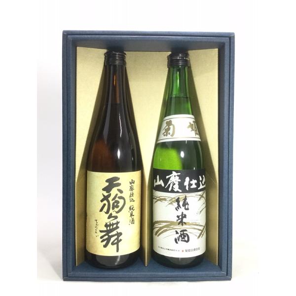 天狗舞 山廃純米と菊姫 山廃純米　720ml　2本ギフト箱入