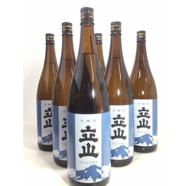 送料無料 立山 本醸造 1.8Ｌ 6本セット