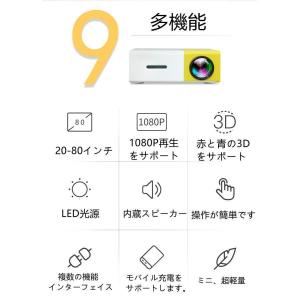 プロジェクター 小型 高画質 Led投影機 家...の詳細画像4