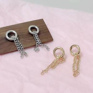 ピアス　アクセサリー　サージカルステンレス　チェーンピアス　