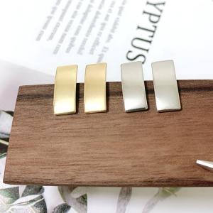 イヤリング　イヤリング金具　2WAY　ツヤ　ツルツル　長方形　四角　シンプル　約16x7mm